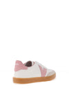 Victoria V Detail Gum Sole Trainers, White & Rose