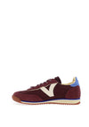 Victoria Saturno Nylon Split Leather Trainers, Wine