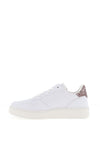 Victoria Womens Madrid Faux Leather Contrast Trainer, Nude