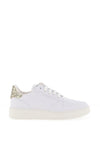 Victoria Womens Madrid Faux Leather Contrast Trainer, Gold