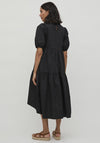 Vila Donna Long Smock Dress, Black