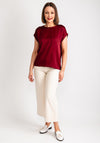 Vila Ellette Satin Top, Cabernet