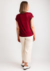 Vila Ellette Satin Top, Cabernet