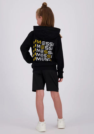 Vingino X Messi Kids Unisex Long Sleeve Hoodie, Black