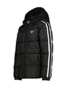 Vingino X Messi Tosario Hooded Puffer Jacket, Deep Black