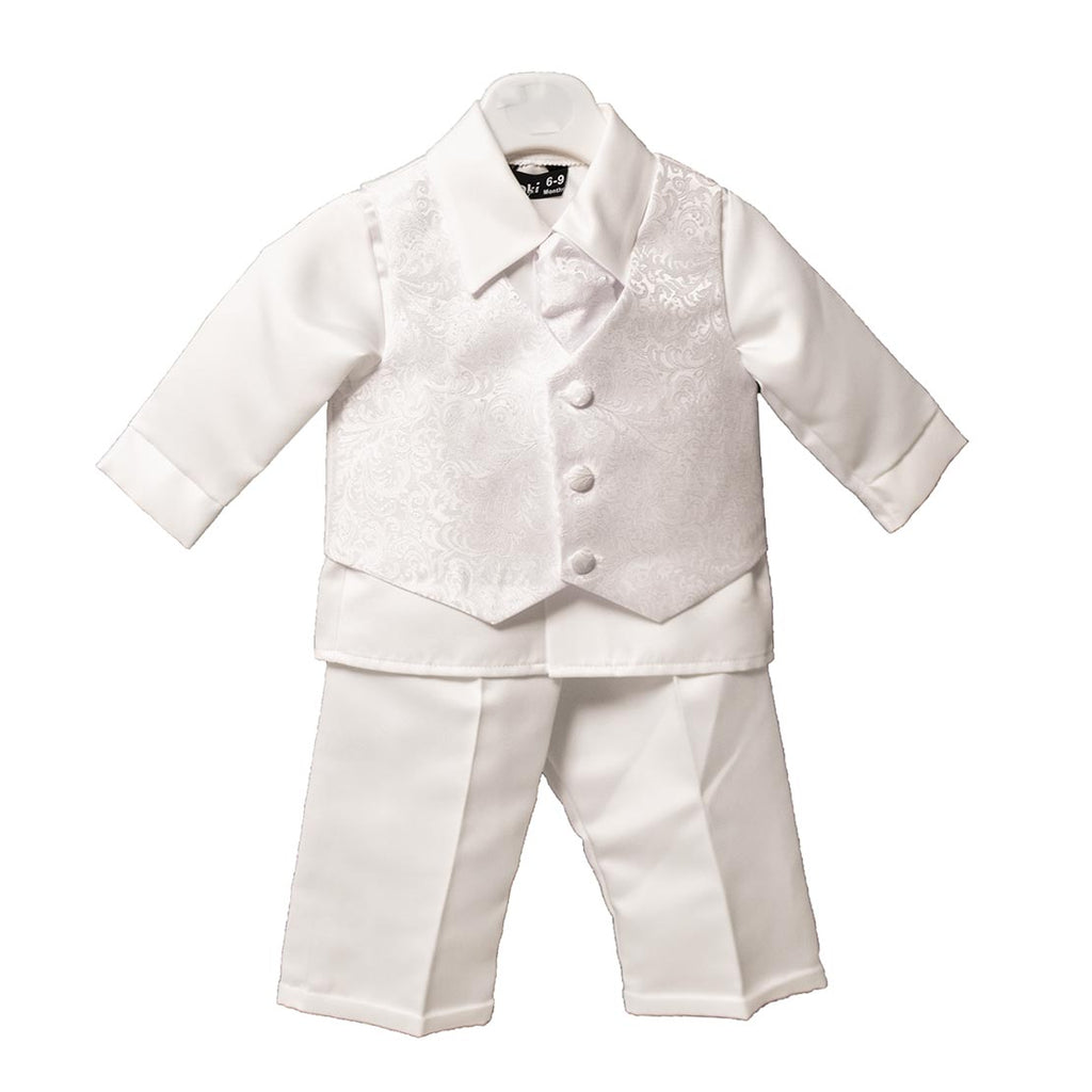 Vivaki Baby Boy Christening Piece Suit, White McElhinneys