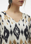 Vero Moda Millie V Neck Top, Birch