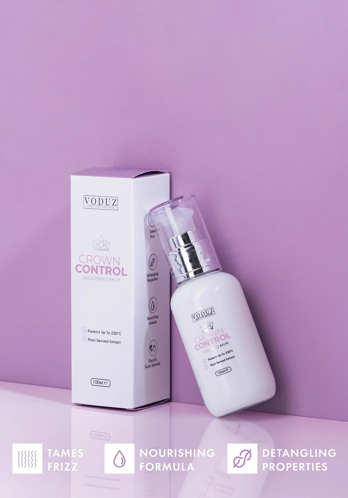 Voduz Crown Control Smoothing Balm, 100ml