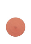 Walton & Co Circular Ribbed Placemat, Terracotta