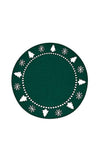 Walton & Co Felt Christmas Perforated Placemat, Green
