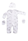 Sheelin Unisex Baby Stork 5 Piece Set, White