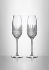 Waterford Crystal Lismore Diamond Essence Flutes, Set of 2