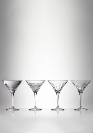 Waterford Crystal Set/4 Mixology Martini Glasses