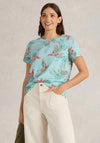 White Stuff Abbie Floral Print T Shirt, Blue