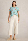 White Stuff Abbie Floral Print T Shirt, Blue