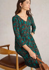 White Stuff Tallie Printed Jersey Dress, Green