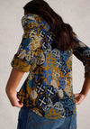 White Stuff Annie Abstract Print Shirt, Tan