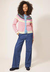 White Stuff Woodland Fairisle Cardigan, Pink Multi