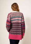 White Stuff Cocoon Fairisle Pattern Knit Cardigan, Red Multi