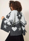White Stuff Nordic Forest Wool Cardi, Grey Multi