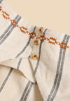 White Stuff Carla Stripe Linen Blend Top, Natural