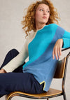 White Stuff Jana Colour Block Jumper, Blue Multi