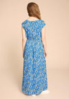 White Stuff Darcie V Neck Printed Maxi Dress, Blue