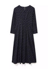 White Stuff Billie Metallic Jersey Midi Dress, Black