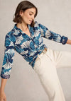 White Stuff Annie Floral Print Blouse, Blue Print