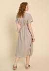 White Stuff Hazel Linen Blend Midi Shirt Dress, Light Natural