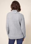 White Stuff Roll Neck Rib Jumper, Light Grey