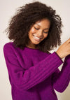 White Stuff Medway Wool Blend Sweater, Mid Pink