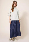 White Stuff Cable Yoke Jumper, Pale Ivory