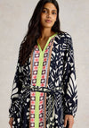 White Stuff Liv Printed Tunic Dress, Navy Multi