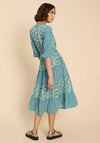 White Stuff Mabel Mixed Printed Dress, Teal