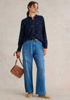 White Stuff Sophie Organic Cotton Shirt, Navy