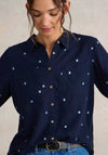 White Stuff Sophie Organic Cotton Shirt, Navy