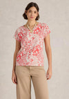 White Stuff Nelly Notch Neck T-Shirt, Red