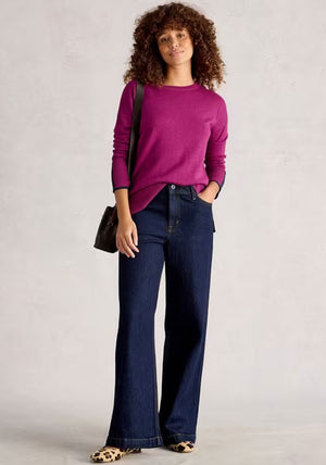 White Stuff Olive Long Sleeve Knit Jumper, Pink