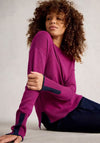 White Stuff Olive Long Sleeve Knit Jumper, Pink