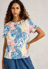 White Stuff Abbie Paisley Print T Shirt, Multi Coloured