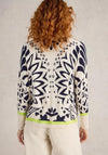 White Stuff Lulu Printed Cardigan, Beige Multi