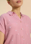 White Stuff Emma Double Cloth Shirt, Pink