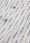 White Stuff Rae Organic Cotton Vest, Ivory & Blue