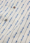 White Stuff Rae Organic Cotton Vest, Ivory & Blue
