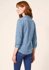White Stuff Annie Cotton Jersey Shirt, Teal Multi