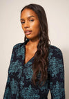 White Stuff Annie Cotton Jersey Shirt, Black Multi
