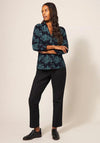 White Stuff Annie Cotton Jersey Shirt, Black Multi