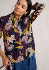 White Stuff Sophie Long Sleeve Print Shirt, Navy