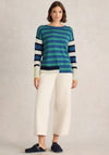 White Stuff Olive Striped Sweater, Blue Multi